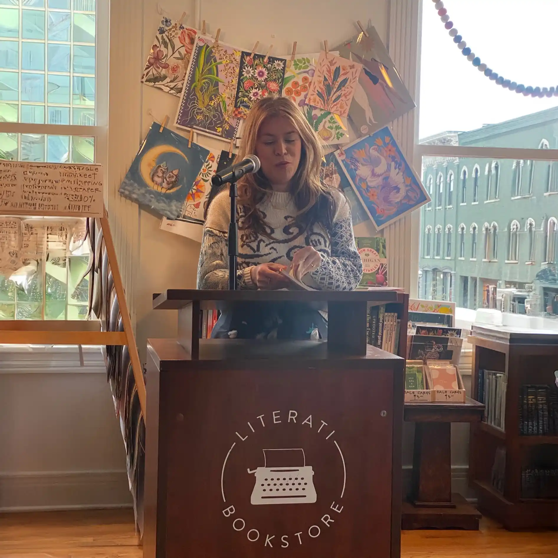 Iliana Rocha reading at Literati Bookstore